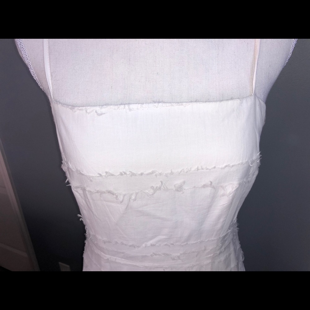 White Ruffle Dress